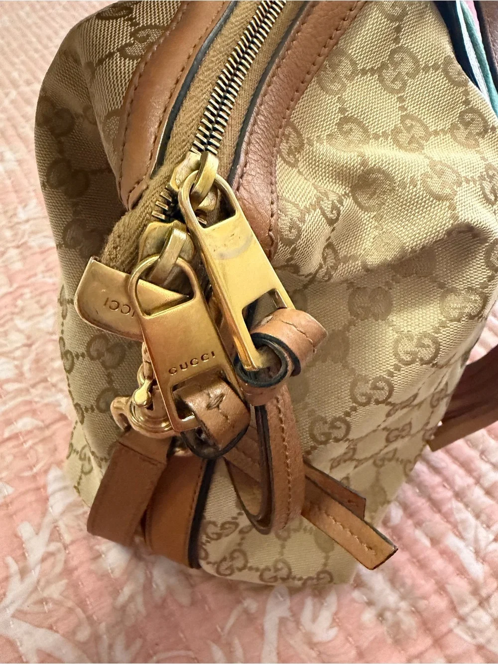 Gucci original monogram canvas large tote